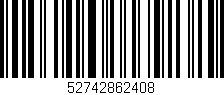 Código de barras (EAN, GTIN, SKU, ISBN): '52742862408'
