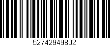 Código de barras (EAN, GTIN, SKU, ISBN): '52742949802'