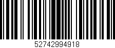 Código de barras (EAN, GTIN, SKU, ISBN): '52742994918'