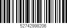 Código de barras (EAN, GTIN, SKU, ISBN): '52742998206'