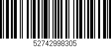 Código de barras (EAN, GTIN, SKU, ISBN): '52742998305'
