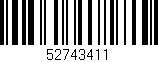 Código de barras (EAN, GTIN, SKU, ISBN): '52743411'