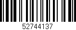 Código de barras (EAN, GTIN, SKU, ISBN): '52744137'