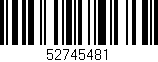 Código de barras (EAN, GTIN, SKU, ISBN): '52745481'