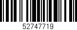 Código de barras (EAN, GTIN, SKU, ISBN): '52747719'