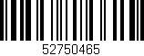 Código de barras (EAN, GTIN, SKU, ISBN): '52750465'