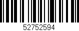 Código de barras (EAN, GTIN, SKU, ISBN): '52752594'