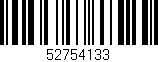 Código de barras (EAN, GTIN, SKU, ISBN): '52754133'