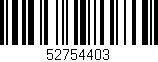 Código de barras (EAN, GTIN, SKU, ISBN): '52754403'