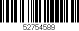 Código de barras (EAN, GTIN, SKU, ISBN): '52754589'