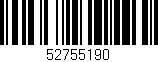 Código de barras (EAN, GTIN, SKU, ISBN): '52755190'