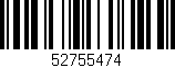 Código de barras (EAN, GTIN, SKU, ISBN): '52755474'