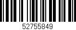 Código de barras (EAN, GTIN, SKU, ISBN): '52755849'