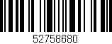 Código de barras (EAN, GTIN, SKU, ISBN): '52758680'