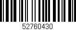 Código de barras (EAN, GTIN, SKU, ISBN): '52760430'
