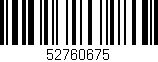 Código de barras (EAN, GTIN, SKU, ISBN): '52760675'