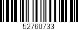 Código de barras (EAN, GTIN, SKU, ISBN): '52760733'