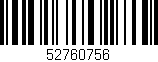 Código de barras (EAN, GTIN, SKU, ISBN): '52760756'
