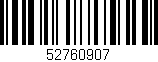 Código de barras (EAN, GTIN, SKU, ISBN): '52760907'