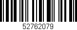 Código de barras (EAN, GTIN, SKU, ISBN): '52762079'