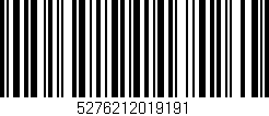 Código de barras (EAN, GTIN, SKU, ISBN): '5276212019191'