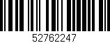 Código de barras (EAN, GTIN, SKU, ISBN): '52762247'