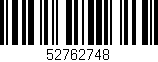Código de barras (EAN, GTIN, SKU, ISBN): '52762748'