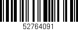 Código de barras (EAN, GTIN, SKU, ISBN): '52764091'