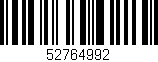 Código de barras (EAN, GTIN, SKU, ISBN): '52764992'