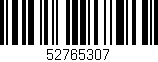 Código de barras (EAN, GTIN, SKU, ISBN): '52765307'