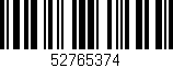 Código de barras (EAN, GTIN, SKU, ISBN): '52765374'