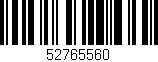 Código de barras (EAN, GTIN, SKU, ISBN): '52765560'