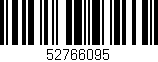 Código de barras (EAN, GTIN, SKU, ISBN): '52766095'