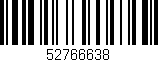 Código de barras (EAN, GTIN, SKU, ISBN): '52766638'