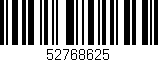 Código de barras (EAN, GTIN, SKU, ISBN): '52768625'