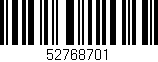 Código de barras (EAN, GTIN, SKU, ISBN): '52768701'