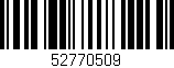 Código de barras (EAN, GTIN, SKU, ISBN): '52770509'