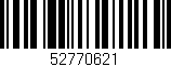 Código de barras (EAN, GTIN, SKU, ISBN): '52770621'
