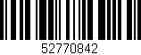 Código de barras (EAN, GTIN, SKU, ISBN): '52770842'
