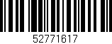 Código de barras (EAN, GTIN, SKU, ISBN): '52771617'
