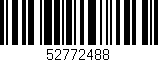 Código de barras (EAN, GTIN, SKU, ISBN): '52772488'