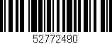 Código de barras (EAN, GTIN, SKU, ISBN): '52772490'