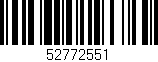 Código de barras (EAN, GTIN, SKU, ISBN): '52772551'