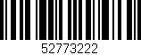 Código de barras (EAN, GTIN, SKU, ISBN): '52773222'