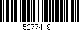 Código de barras (EAN, GTIN, SKU, ISBN): '52774191'