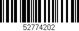 Código de barras (EAN, GTIN, SKU, ISBN): '52774202'