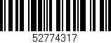 Código de barras (EAN, GTIN, SKU, ISBN): '52774317'