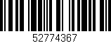 Código de barras (EAN, GTIN, SKU, ISBN): '52774367'