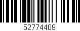 Código de barras (EAN, GTIN, SKU, ISBN): '52774409'