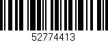 Código de barras (EAN, GTIN, SKU, ISBN): '52774413'